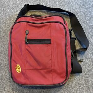 TIMBUK2 Vertical Messenger Commute Bag Red Padded Laptop Luggage Strap